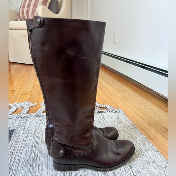 Frye Shoes - Frye Melissa Button Back Zip Tall Boots